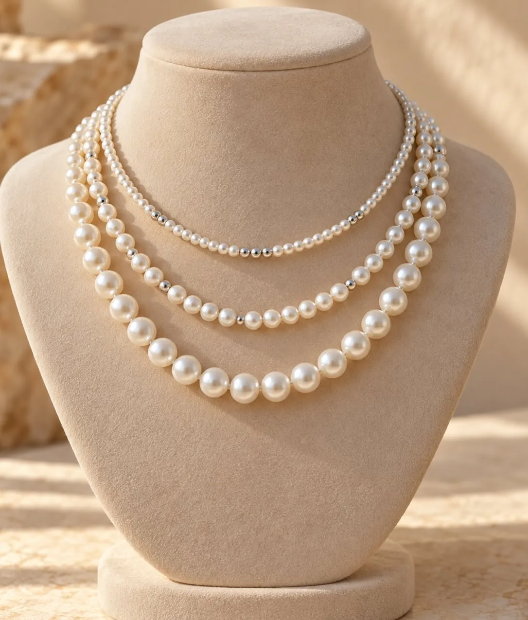 Choker en perlas
